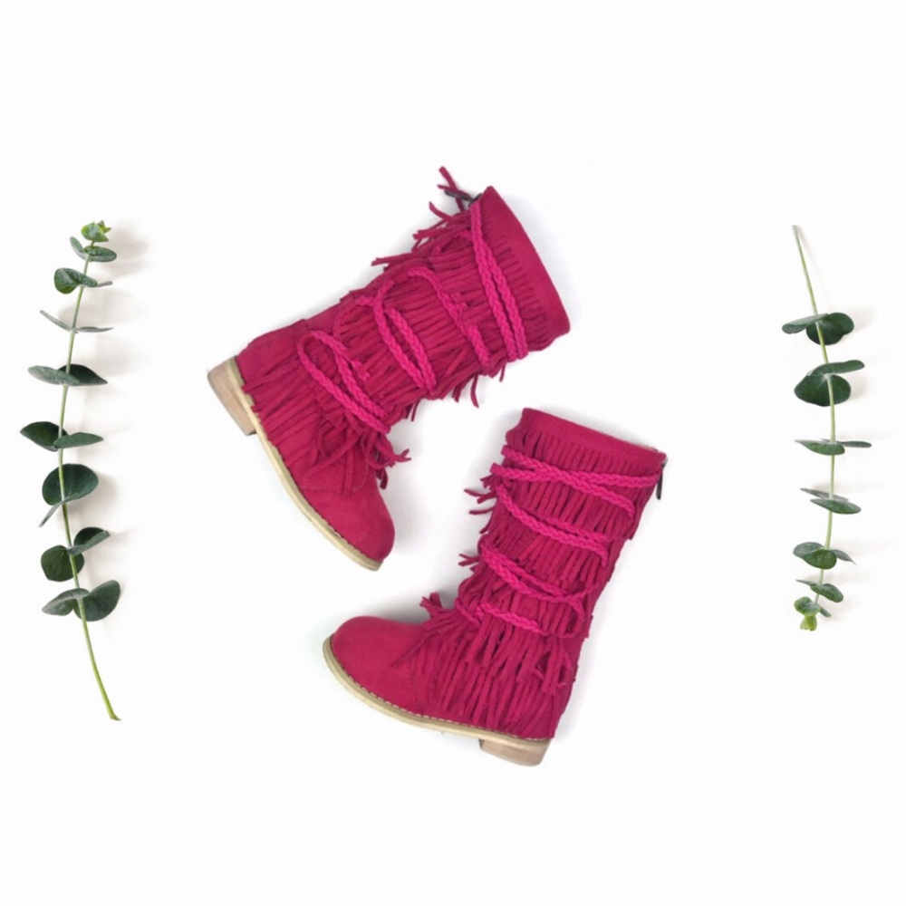 •NWT• Joyfolie Fringe Boots